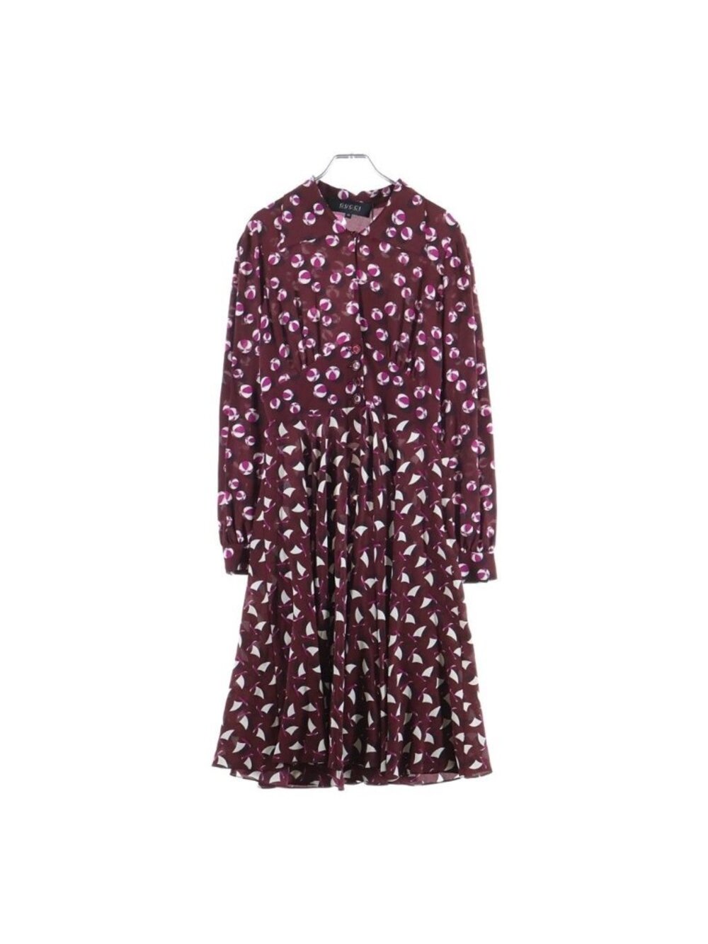 Gucci All Over Print Silk Dress